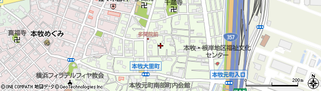 神奈川県横浜市中区本牧元町9周辺の地図