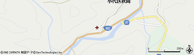 兵庫県美方郡香美町小代区秋岡668周辺の地図