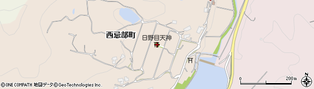 島根県松江市西忌部町256周辺の地図