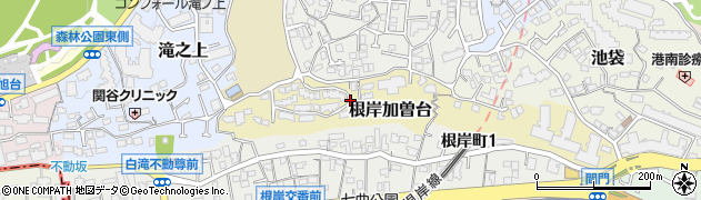 神奈川県横浜市中区根岸加曽台周辺の地図