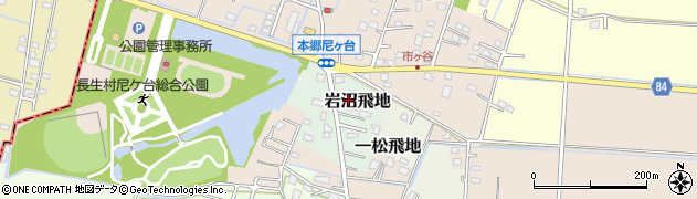 千葉県長生村（長生郡）岩沼飛地周辺の地図