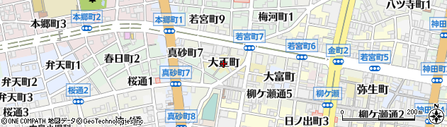 岐阜県岐阜市大正町周辺の地図