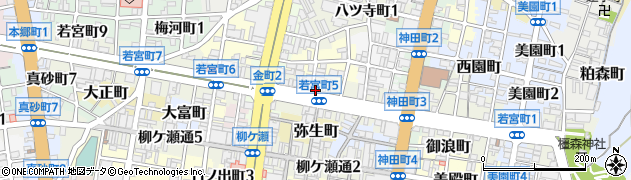 ステータス STATUS 岐阜市 若宮町周辺の地図