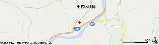 兵庫県美方郡香美町小代区秋岡535周辺の地図