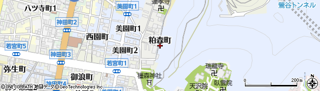 岐阜県岐阜市粕森町周辺の地図