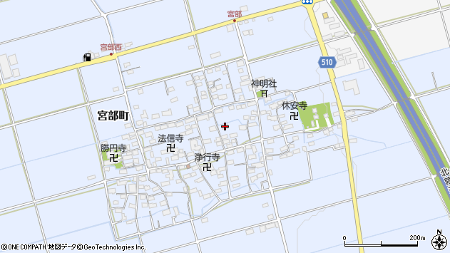 〒529-0112 滋賀県長浜市宮部町の地図