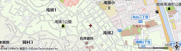 神奈川県横浜市磯子区滝頭周辺の地図