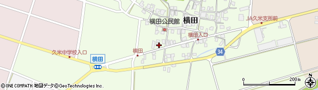 倉吉横田郵便局周辺の地図