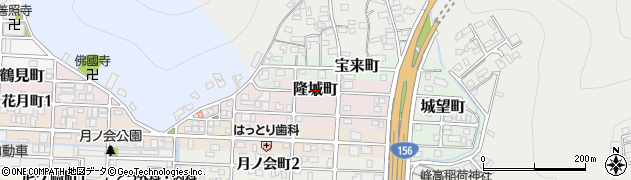 岐阜県岐阜市隆城町周辺の地図
