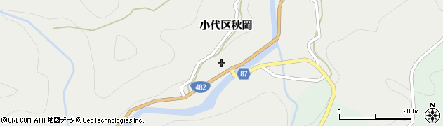 兵庫県美方郡香美町小代区秋岡532周辺の地図