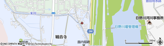 鳥取県米子市観音寺523周辺の地図