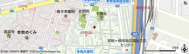 神奈川県横浜市中区本牧元町周辺の地図