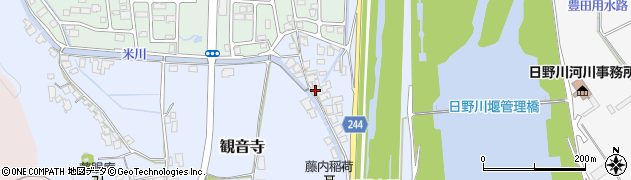 鳥取県米子市観音寺522周辺の地図