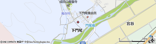 鳥取県八頭町（八頭郡）下門尾周辺の地図