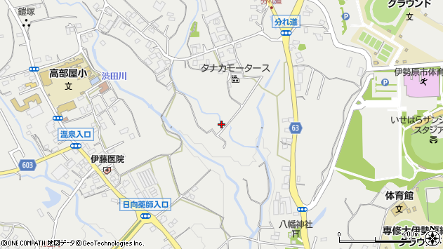 〒259-1111 神奈川県伊勢原市西富岡の地図