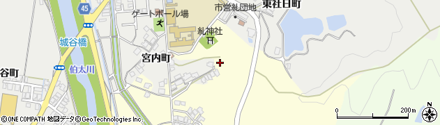 島根県安来市宮内町周辺の地図