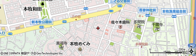 神奈川県横浜市中区本牧三之谷周辺の地図