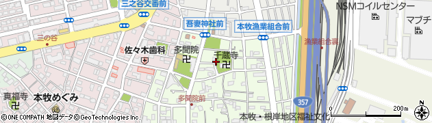 神奈川県横浜市中区本牧元町12周辺の地図