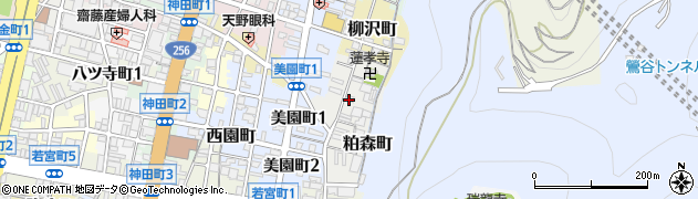 岐阜県岐阜市多賀町周辺の地図