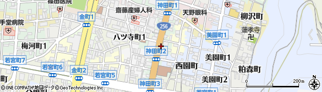 岐阜市役所南庁舎前周辺の地図