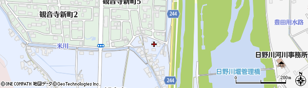 鳥取県米子市観音寺542周辺の地図