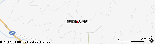 兵庫県豊岡市但東町大河内周辺の地図