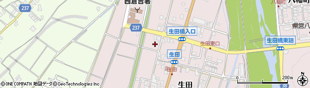 鳥取県倉吉市生田周辺の地図