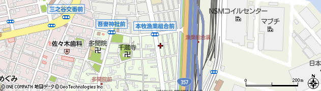 神奈川県横浜市中区本牧元町25周辺の地図