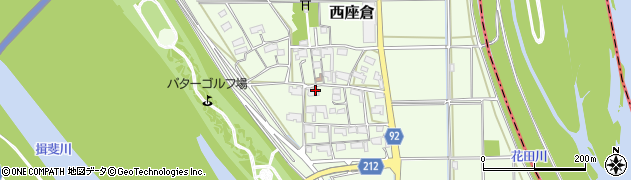 岐阜県神戸町（安八郡）西座倉周辺の地図