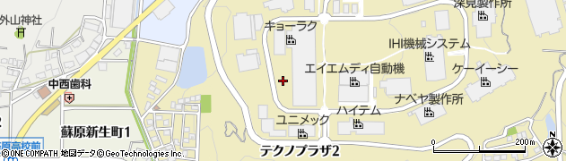 岐阜県各務原市テクノプラザ周辺の地図