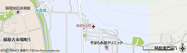 岐阜県各務原市蘇原外山町周辺の地図