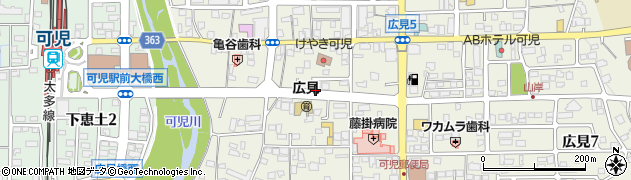 肥田木工所周辺の地図