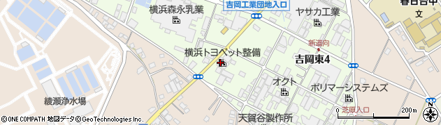 横浜トヨペット整備株式会社　綾瀬工場周辺の地図