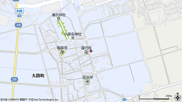 〒526-0243 滋賀県長浜市大路町の地図