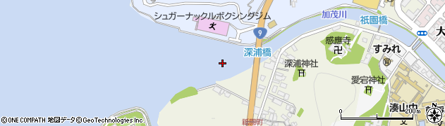 加茂川周辺の地図