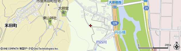 鳥取県倉吉市円谷町周辺の地図