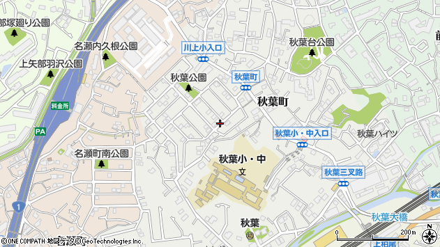 〒245-0052 神奈川県横浜市戸塚区秋葉町の地図