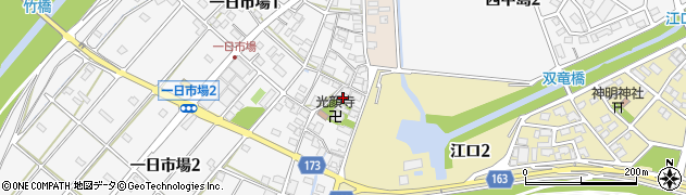 岐阜県岐阜市一日市場周辺の地図