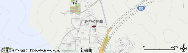 岩戸公民館周辺の地図