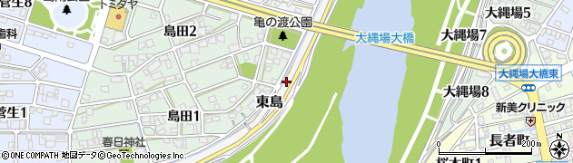 岐阜県岐阜市東島周辺の地図