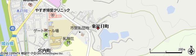 島根県安来市安来町東社日町周辺の地図