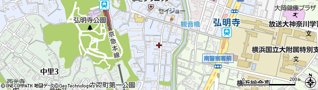神奈川県横浜市南区弘明寺町周辺の地図
