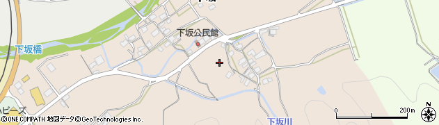 鳥取県八頭町（八頭郡）下坂周辺の地図