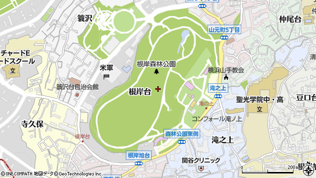 〒231-0853 神奈川県横浜市中区根岸台の地図