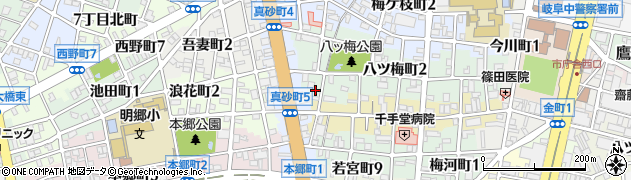 しの田洋品店周辺の地図