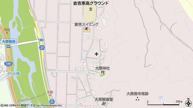 〒682-0034 鳥取県倉吉市大原の地図