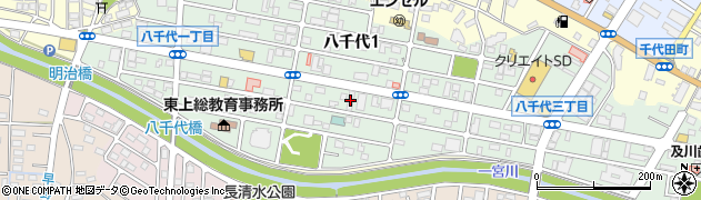 道周辺の地図