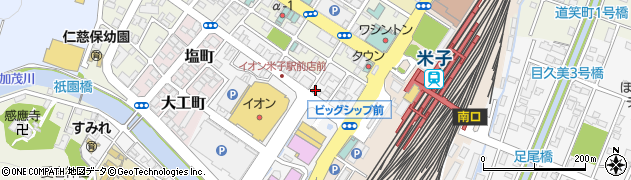 笑麺亭　米子店周辺の地図