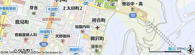 岐阜県岐阜市金屋横町周辺の地図