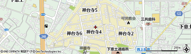 岐阜県可児市禅台寺周辺の地図